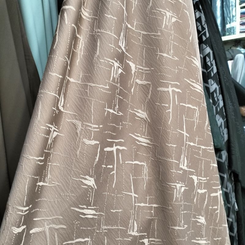 kain jet black Jacquard metalik import/jet black Jacquard motif  mewah