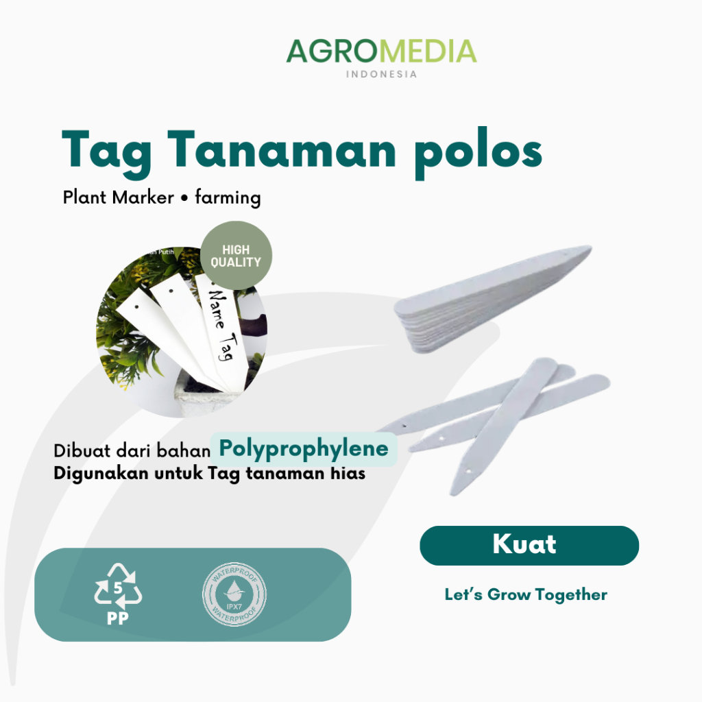 

label tag tanaman plastik