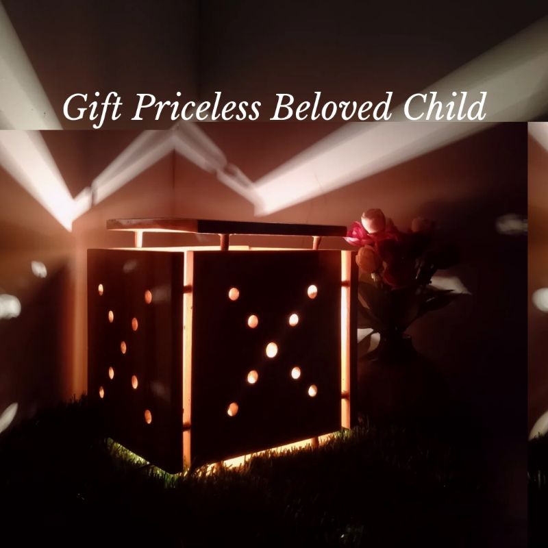 LAMPU MEJA CANTIK KAYU JATI