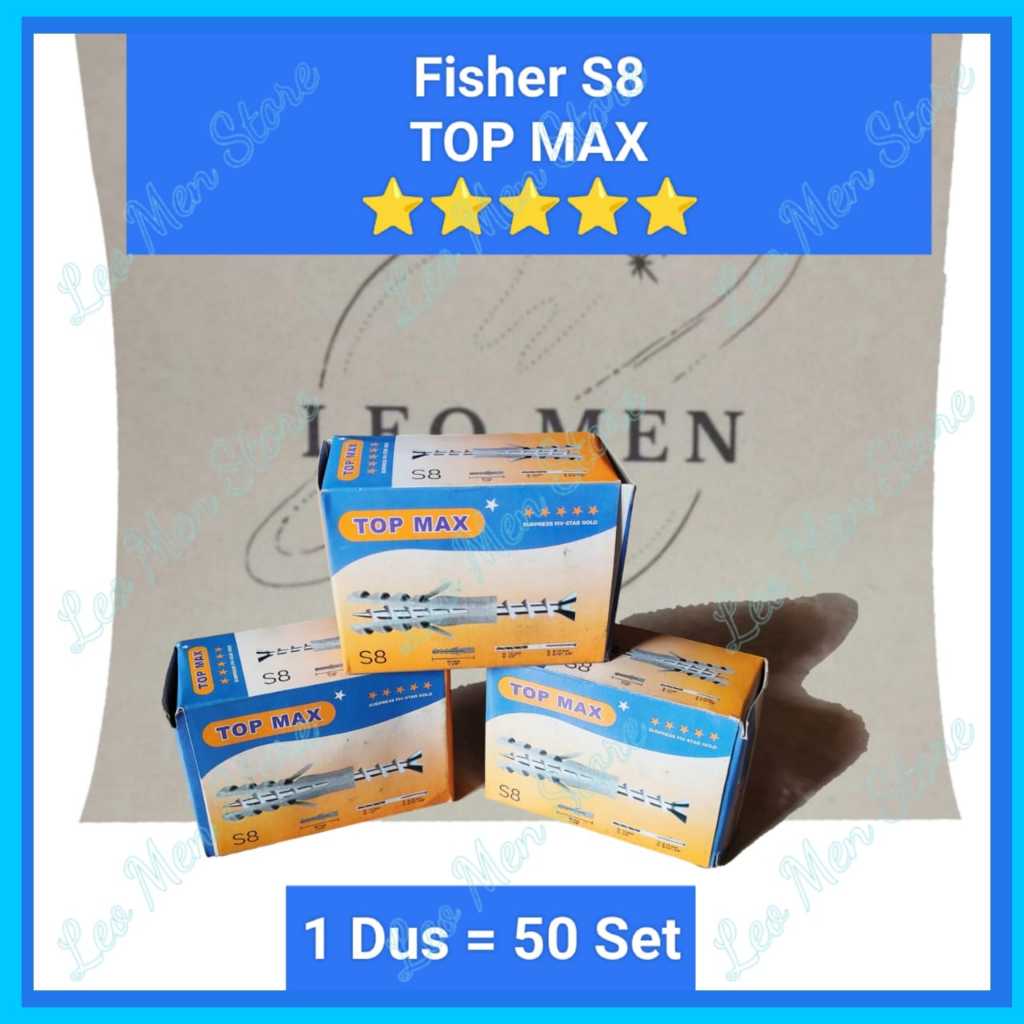 TOP MAX Fisher S8~Sekrup Fisher S8 1 Set~Merk TOP MAX