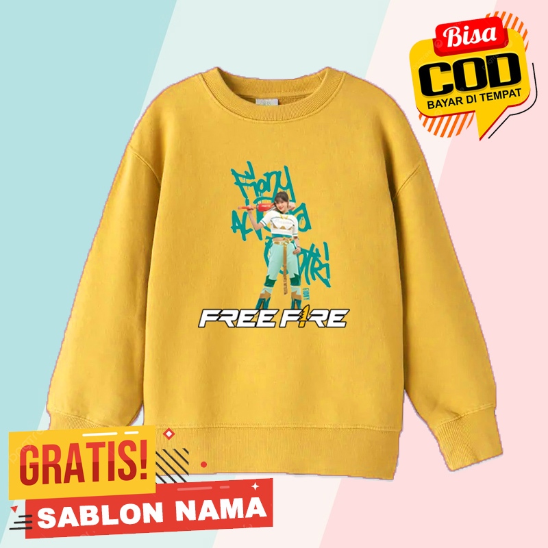 JAKET SWEATER ANAK MOTIF MEMBER FIONY JKT48 X FREEFIRE
