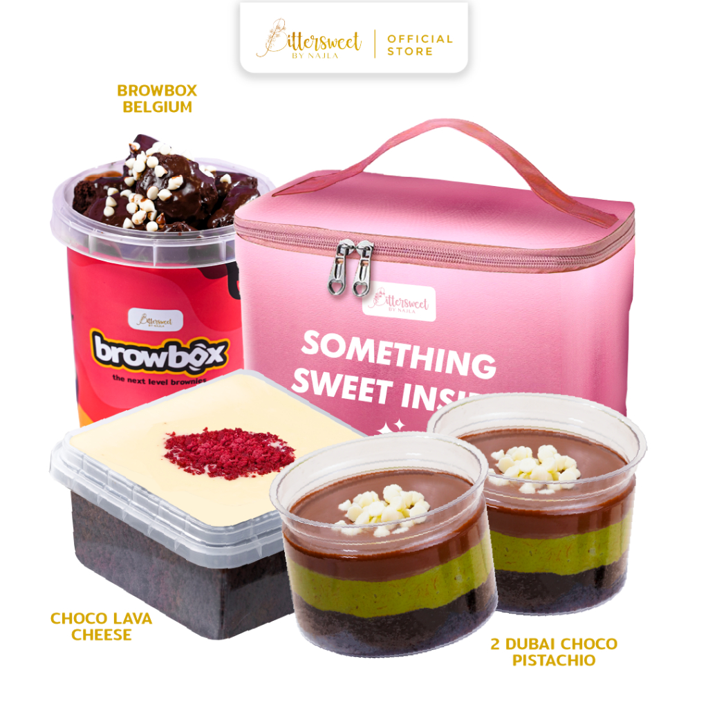 

[ Hampers Pink ] 2 Choco Dubai + Browbox Belgium + Choco Lava Cheese