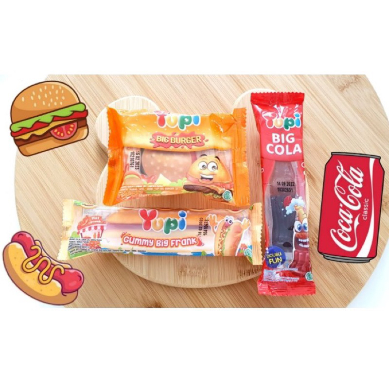 

yupi big 32g - yupi big cola - yupi big frank - yupi big burger