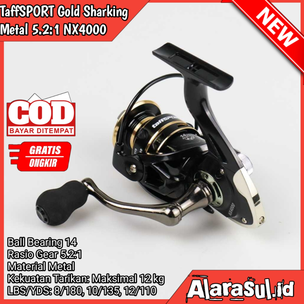 Reel Pnacing Ril Pancing NX4000 Murah Rell Pancing Murah Reel Panicng NX4000 Gold Sharking Metal Ree