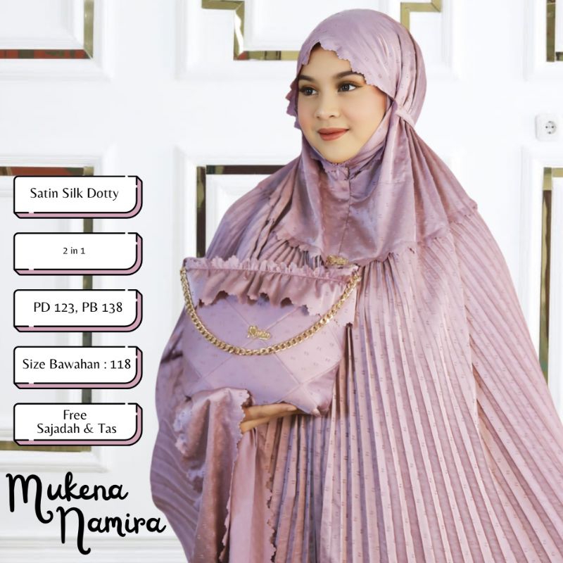 MUKENA PLISKET NAMIRA RESLETING DAGU PREMIUM QUALITY ORIGINAL RAISA - ummiyuni hijab