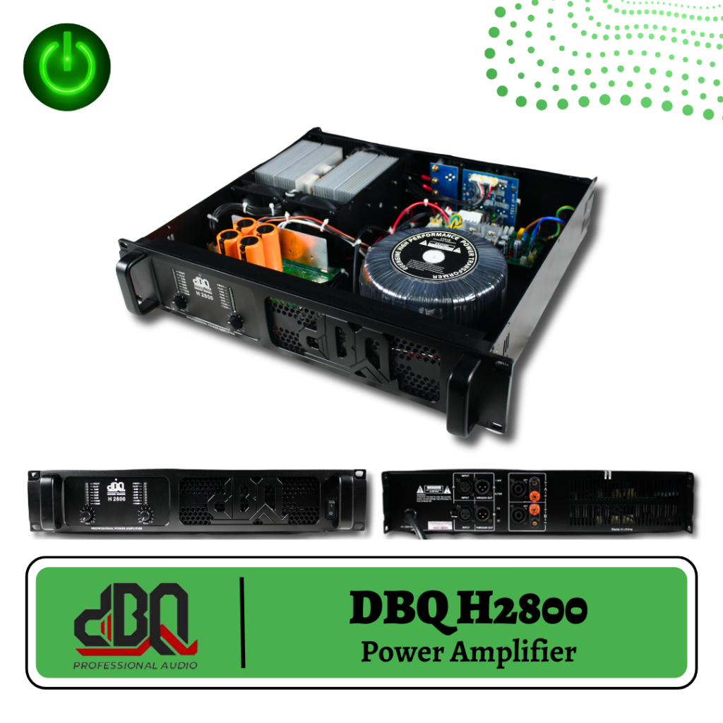 POWER AMPLI AMPLIFIER DBQ H-2800 KELAS H CLASS H