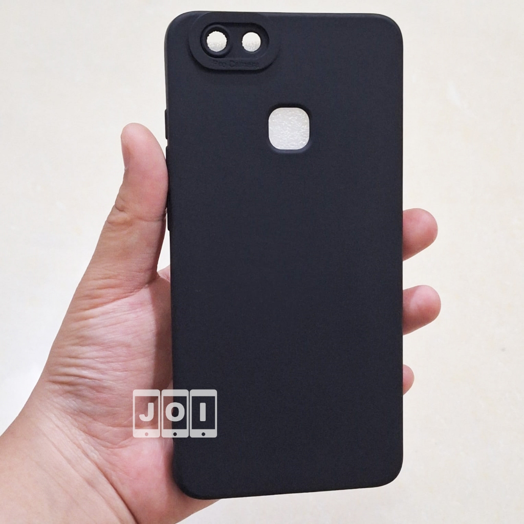 Case Protect Camera Vivo V7+ / V7 PLUS Softcase Hitam Pro Kamera Black Matte Lentur Joi