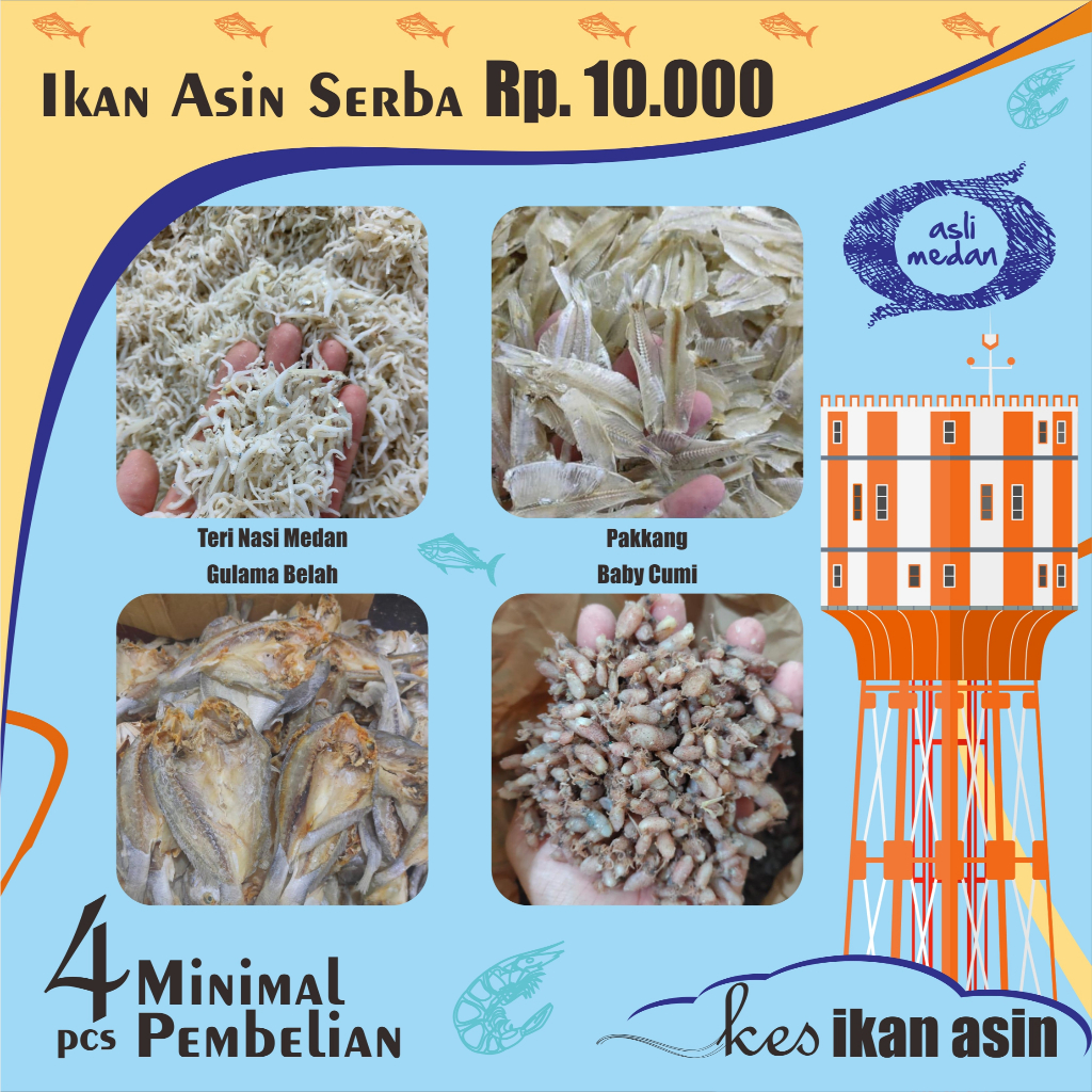 

KES IKAN ASIN | SERBA Rp. 10.000 | IKAN ASIN ASLI MEDAN | TRI TERI NASI MEDAN | HEBI | DENCIS | JAMBAL | TERI JENGKI | TERI TAWAR | TERI KACANG | REBON | GEMBUNG | KEPALA BATU BELAH | ENAK DAN TERJANGKAU