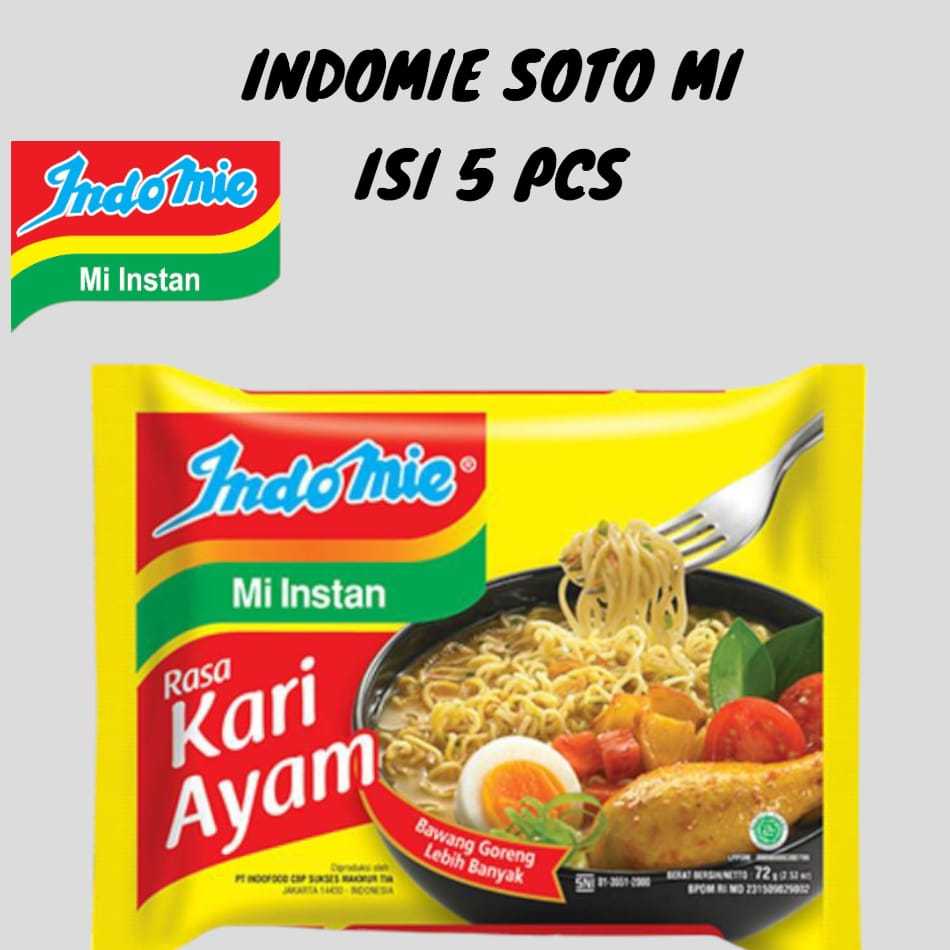 

Indomie Mi Instan Rasa Kari Ayam isi 5
