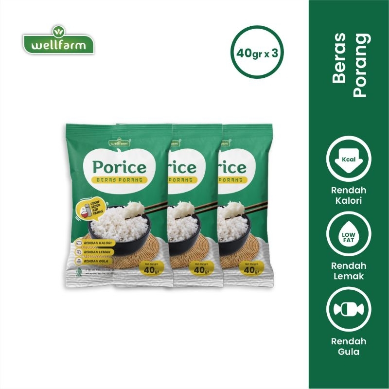 Porang Beras Porice Sachet Kemasan Isi 3pcs