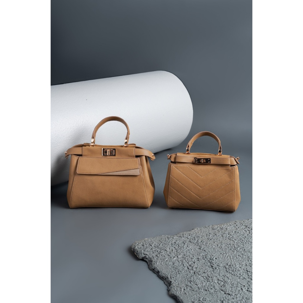 HEYLOCAL BAG SYLVAINE MINI BAG CARAMEL TAS HEYLOCAL TAS SYLVAINE IMPERFECT SALE