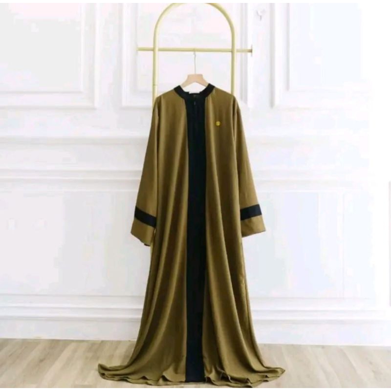 DISKON AIRA ABAYA GAMIS WANITA ABAYA CRINKLE LD 120