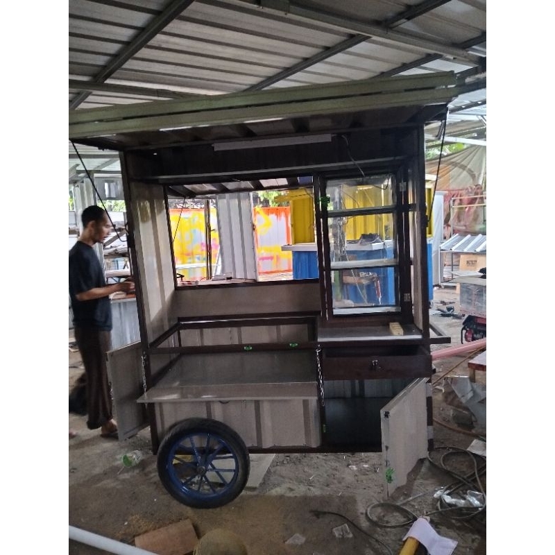 grobak baso/cilok/mie ayam. semi container