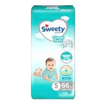 Sweety Silver Diapers, Popok, Pampers S66, M60, L54, XL42, XXL32