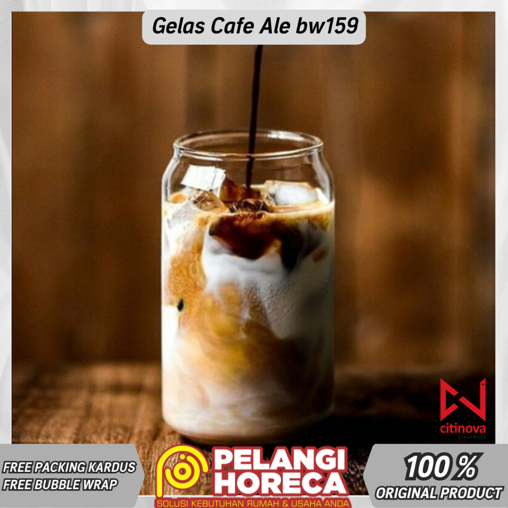 Gelas Cafe Ale bw159 | Gelas Hotel | Gelas Restoran | Gelas Cantik | Gelas Estetik | Gelas Cantik