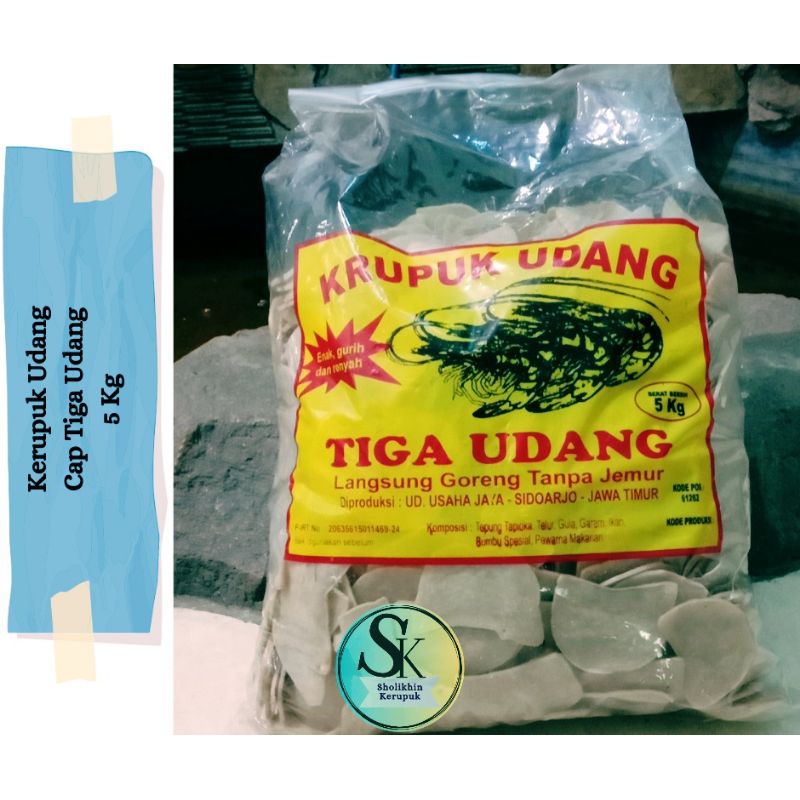 

(5 kg/Bal) Kerupuk Udang Cap "Tiga Udang" / Kerupuk Udang dan Ikan / Kerupuk Makan / Kerupuk Hajatan / Kerupuk Berkatan / Mentah / Best Seller / Renyah / Kerupuk Soto / Kerupuk Rawon