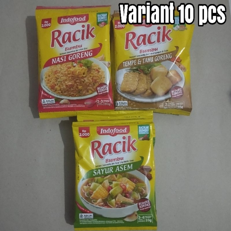 

Bumbu Dapur Bumbu Racik 1 Renceng 10pcs Nasi Goreng 20gr, Sayur Asem 33gr, Tahu & Tempe Goreng 20gr
