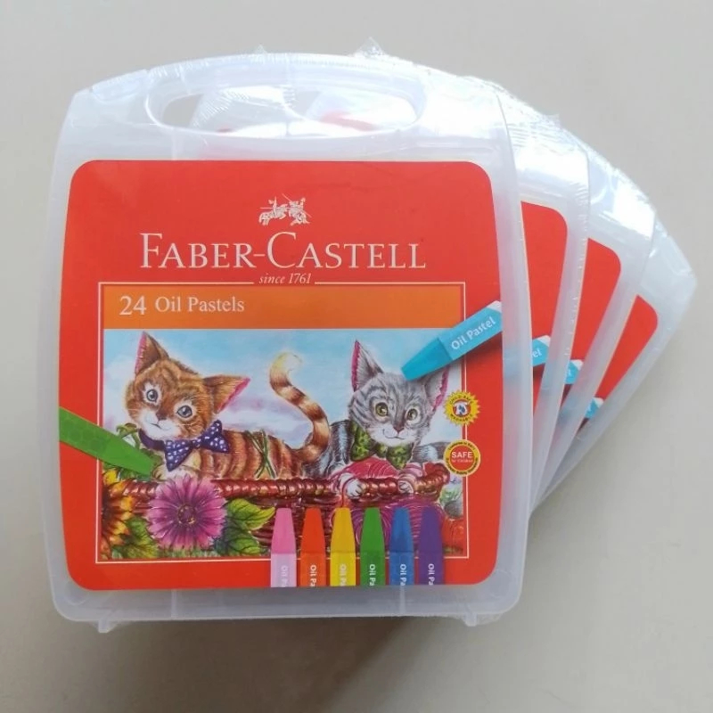 

Crayon Oil Pastel Faber Castell 18 Warna & 24 Warna Ekonomis ( Set ) [ Original ]