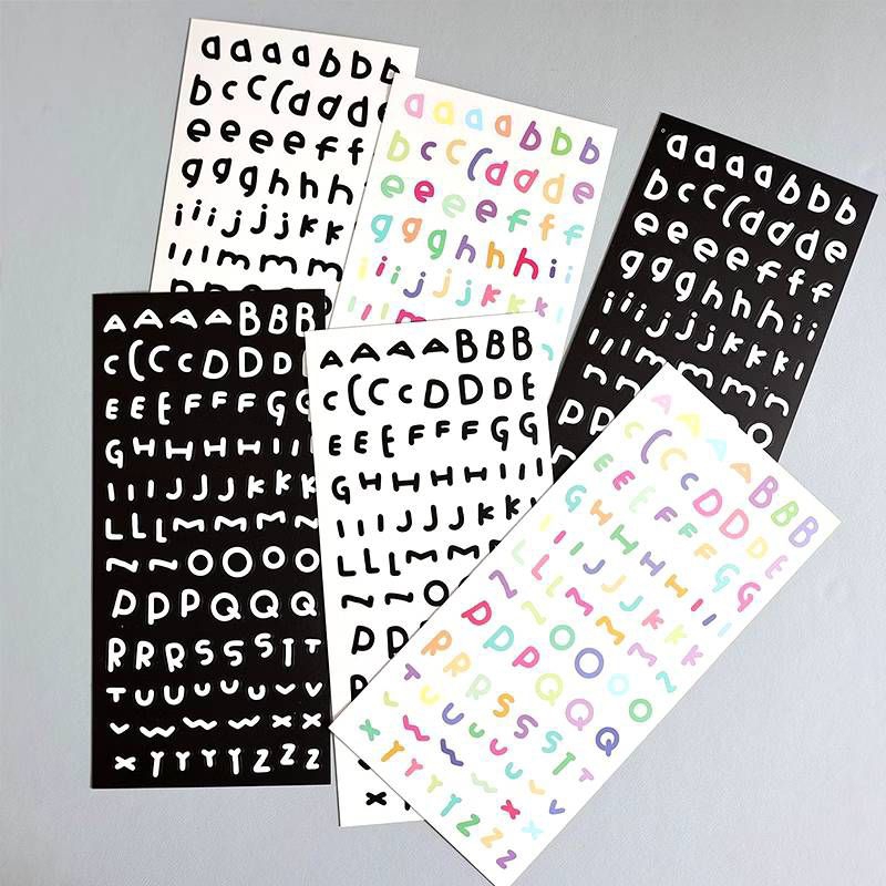 

Sticker Huruf Abjad/ Stiket Angka Alphabe Dof/ Tempelan Deco Journal Lucu Pastel