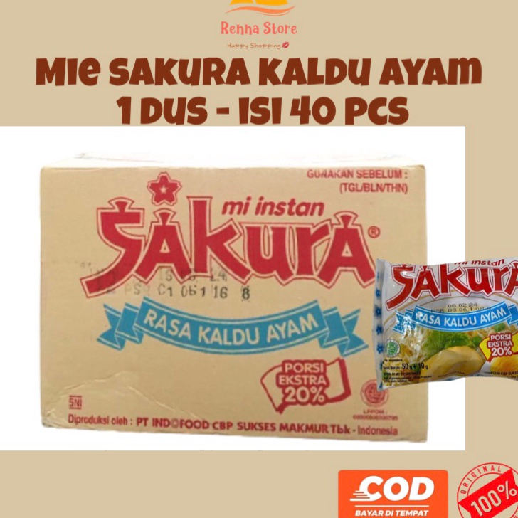 

Limit SAKURA MIE KALDU AYAM 51 gr extra 2 persen 1dus isi 4pcs