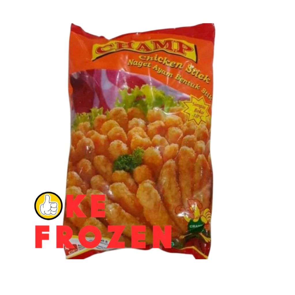 

CHAMP CHICKEN STICK 1000GR/NAGET AYAM BENTUK STIK