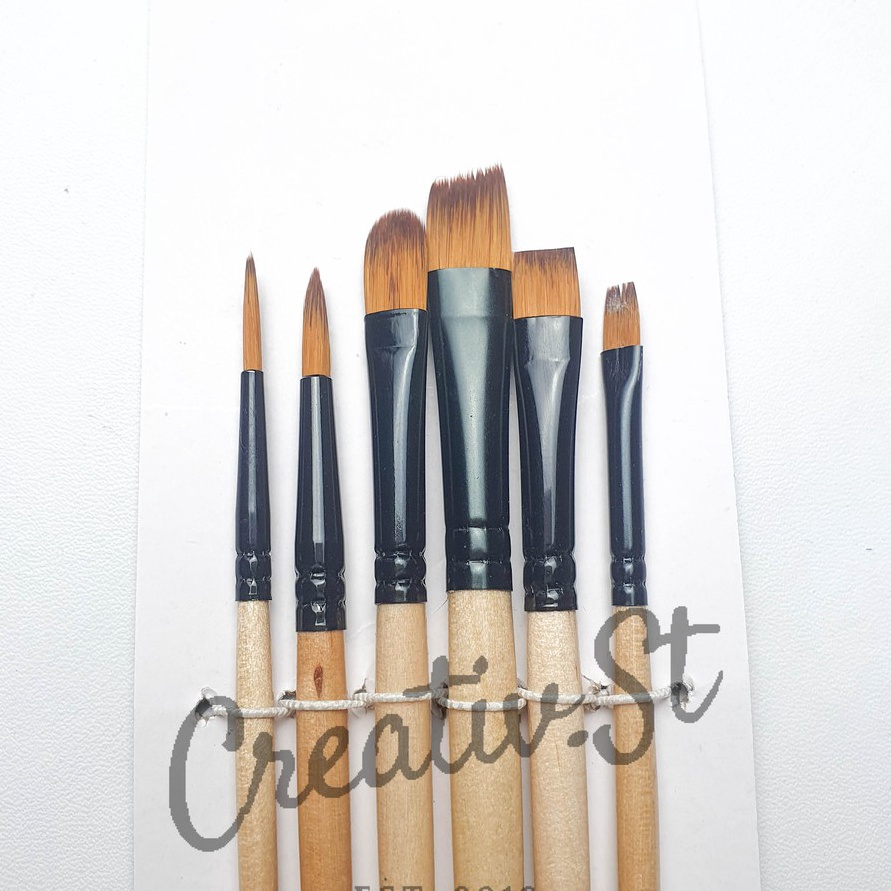 

Tawaran VTEC Kuas Lukis A52 Set 6 Brush Paint Art Brush Set