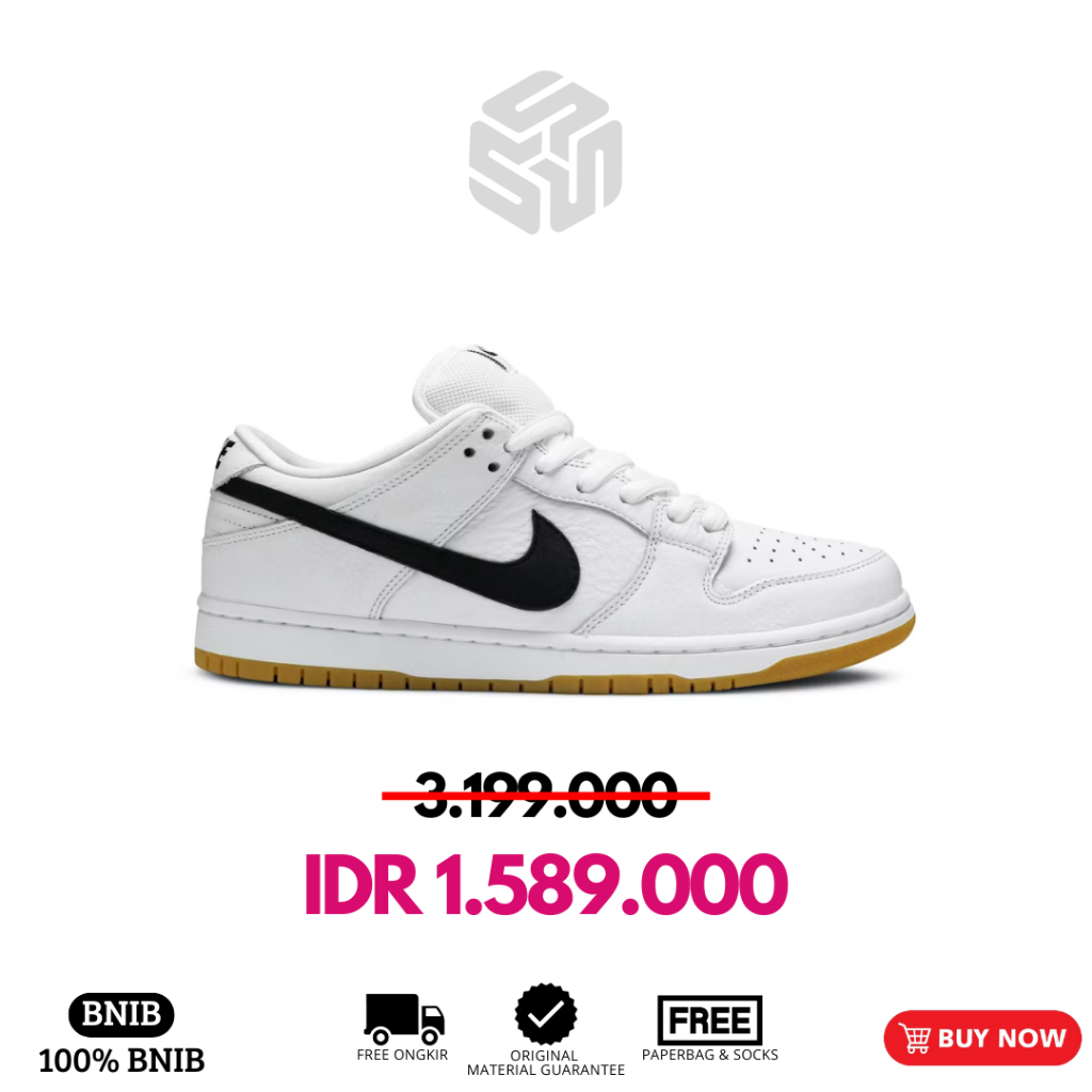 Sepatu Nike SB Dunk Low Pro ISO Orange Label BNIB 100% Authentic