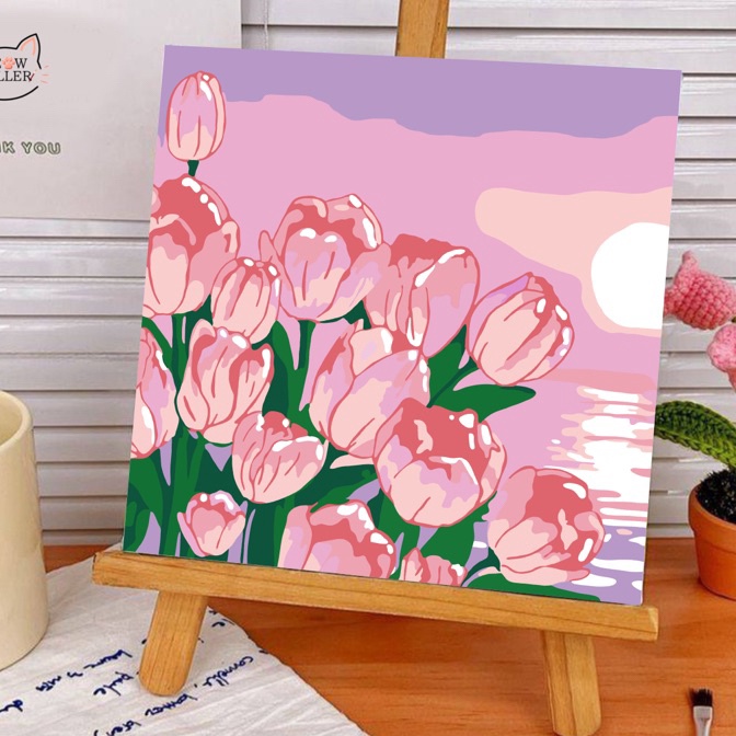 

KP8 Paint by Number KIT Flowers Series 2x2cm Painting KIT DIY