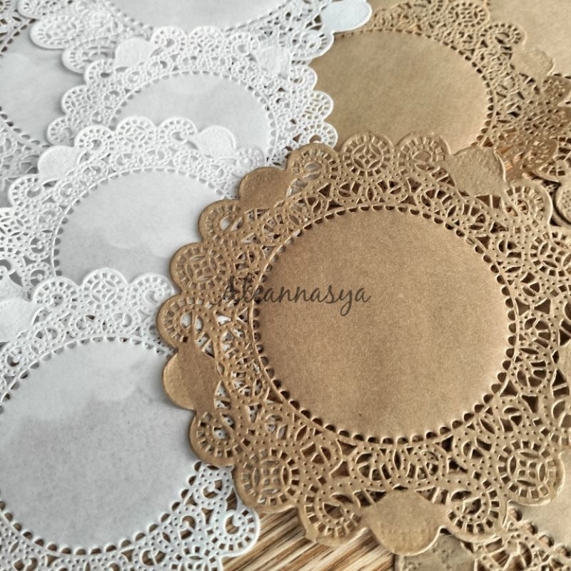 

{Aleannasya} - [20 lembar] DOILIES PAPER / KERTAS DOILIES / SCRAPBOOK PAPER