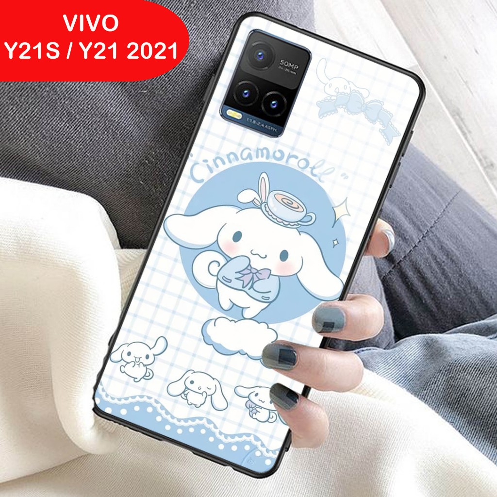 Softcase Glass Kaca | Case Kaca | Casing Kaca |  VIVO Y21 Y21s 2021 [ S113 ].
