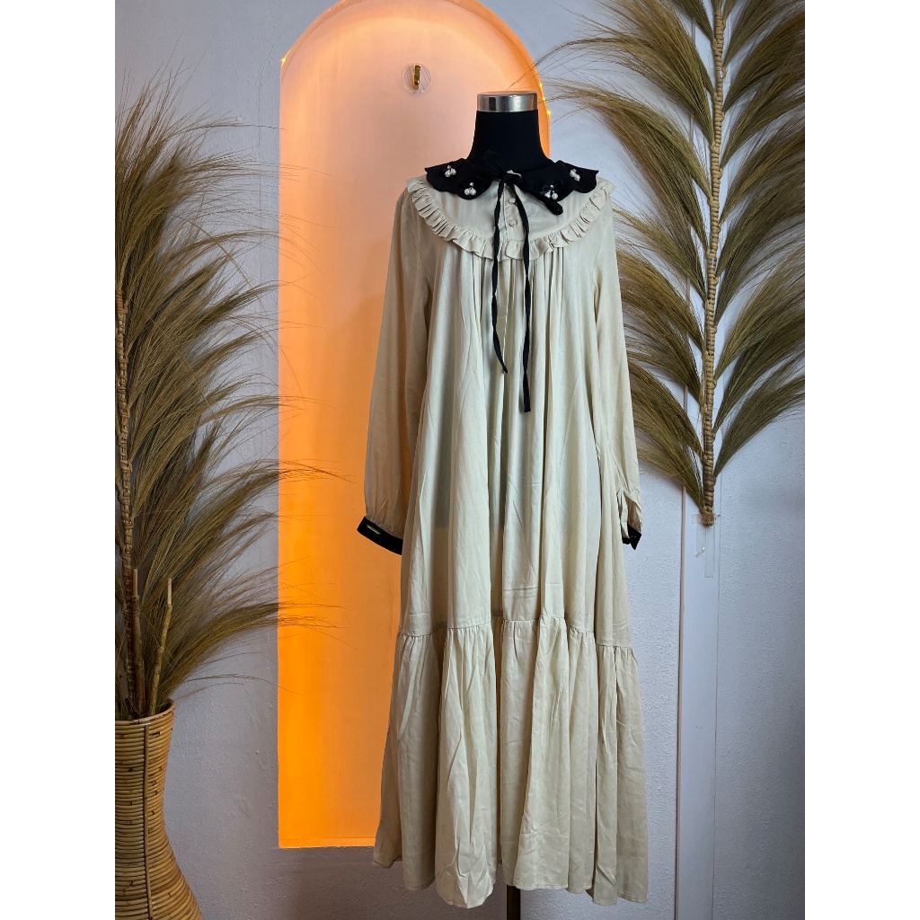 MIDI LINEN PREMIUM // model kekinian // dress masa kini // Dress Terbaru