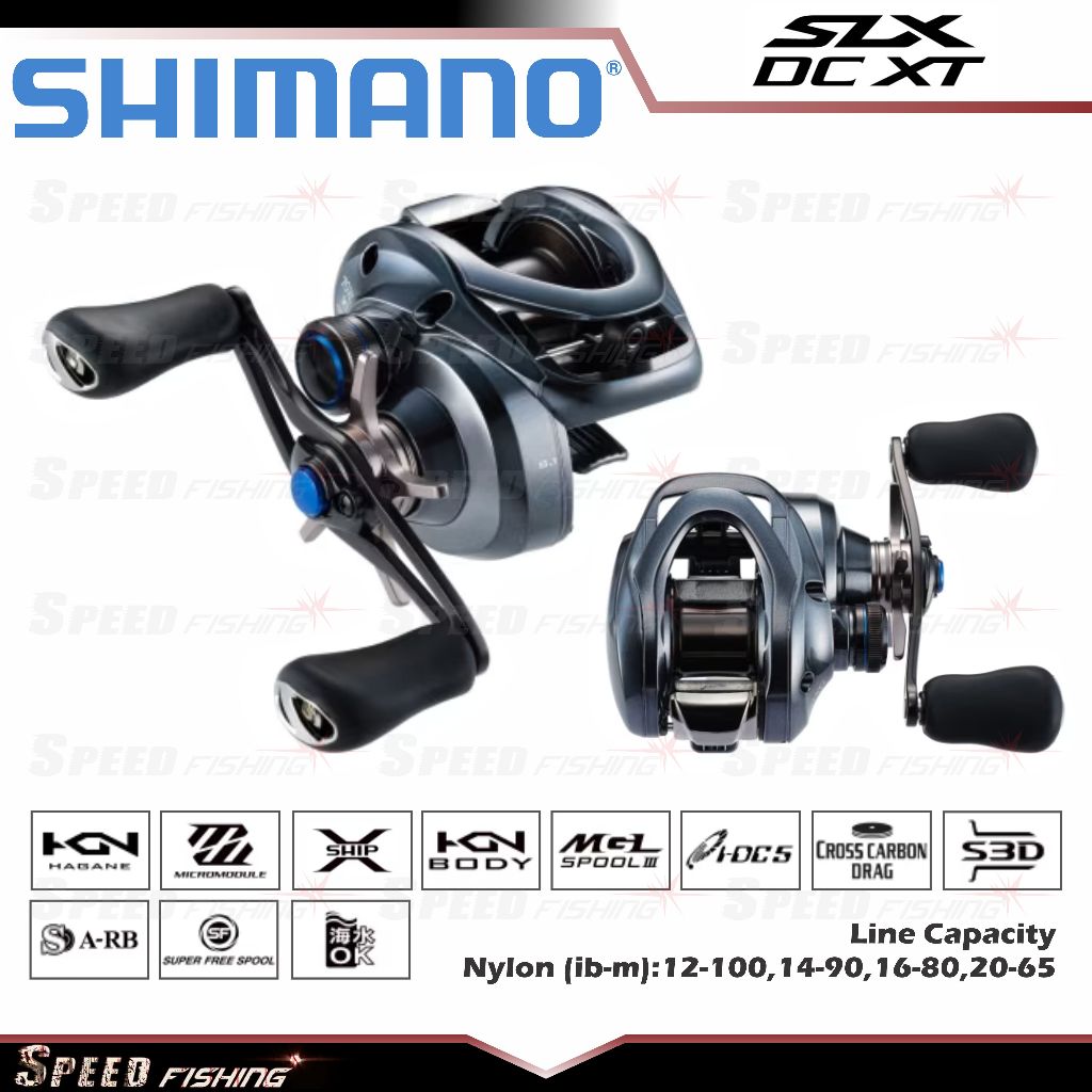 Reel Pancing Shimano SLX DC 71 XT Shimano 2022 SLX Reel Baitcasting