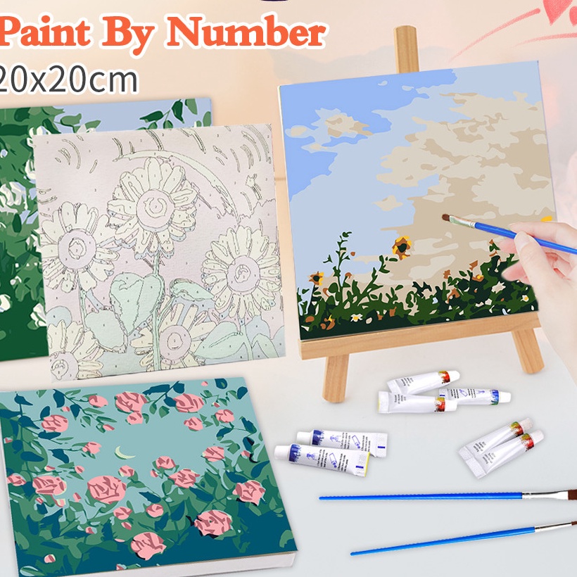 

Terlaris Edden Paint by number kit 2x2cm Painting kit Diy dital painting Kanvas painting aesthetic