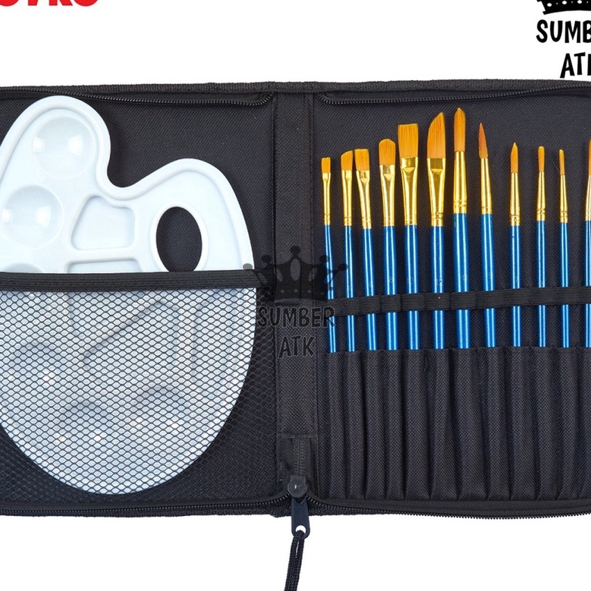 

Terbaru Art Brush Set Alat Lukis Kuas Cat Air Minyak Acrylic Joyko BRS7