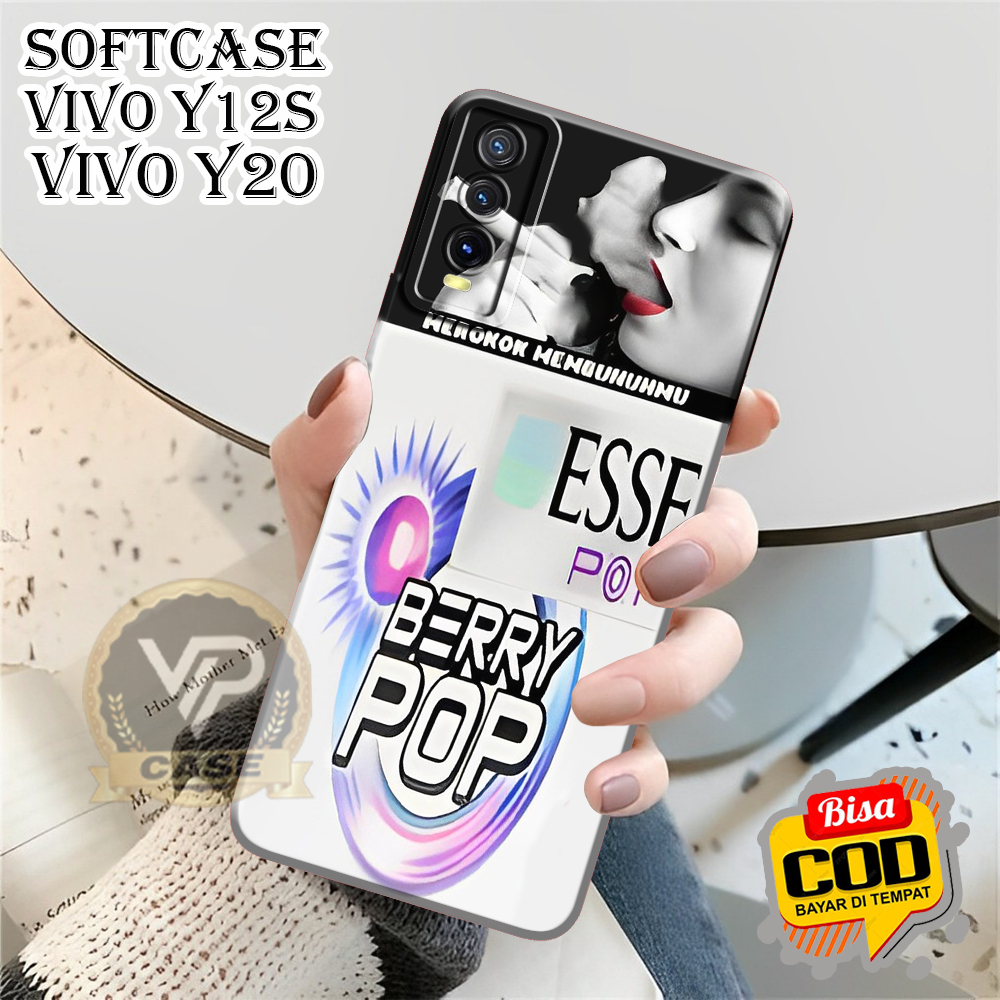 [MV167] Softcase Vivo Y12s Y20 Y20s Y20a Y20i Y20sg Y91 y93 y95 Finger Motif Rokok - Case Terbaru - 