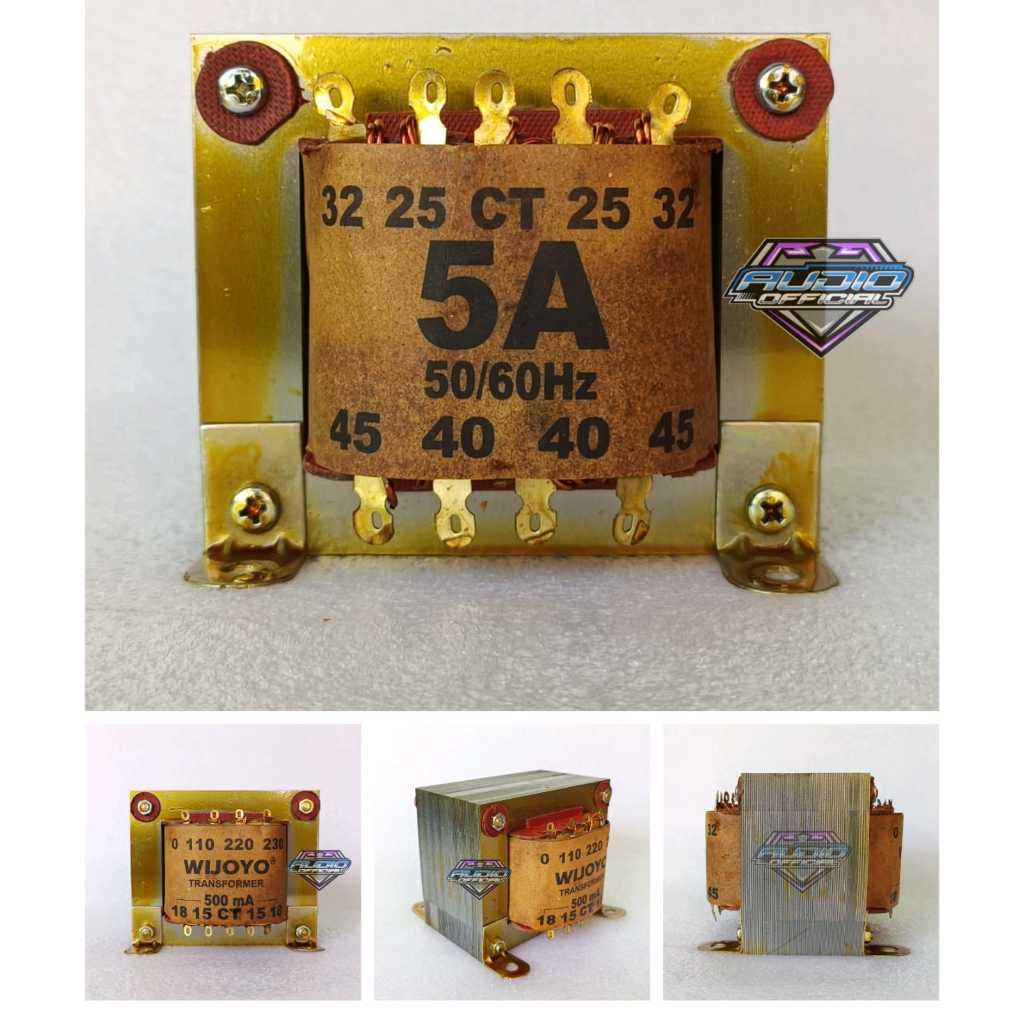 TRAFO Murni 5A BESAR WIJOYO CT 45V / Travo 5 Amper CT 45 Volt Tembaga Murni