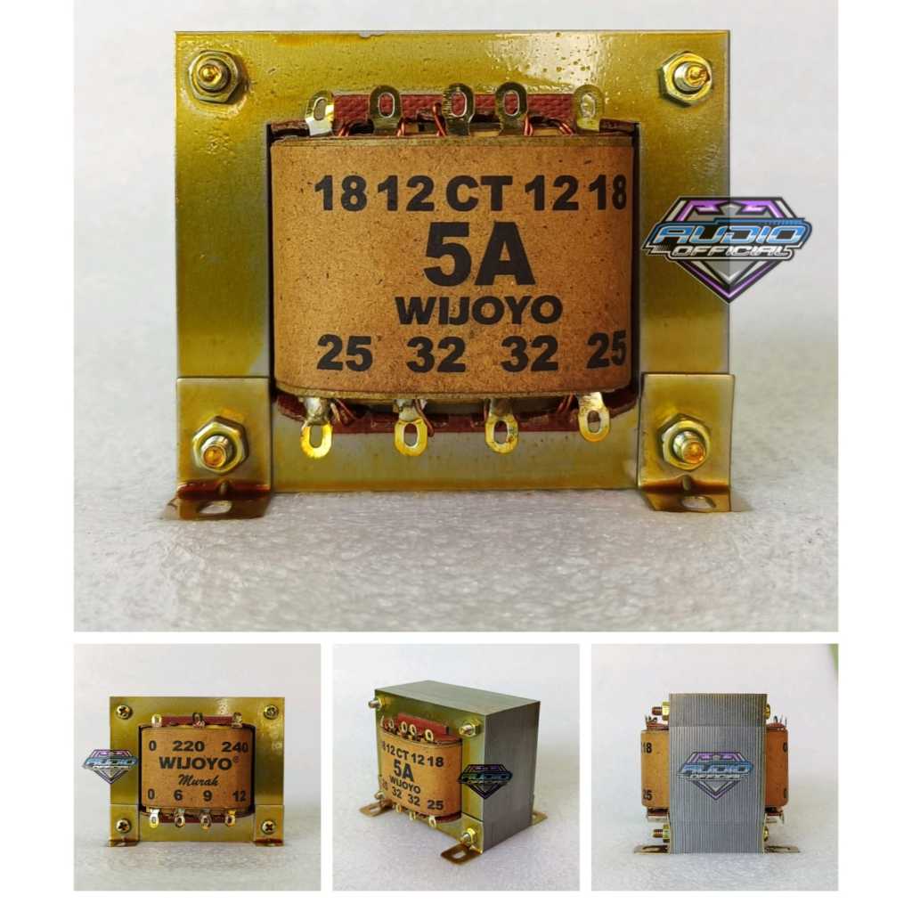 TRAFO Murni 5A Kecil WIJOYO CT 32V / Travo 5 Amper CT 32 Volt Tembaga Murni
