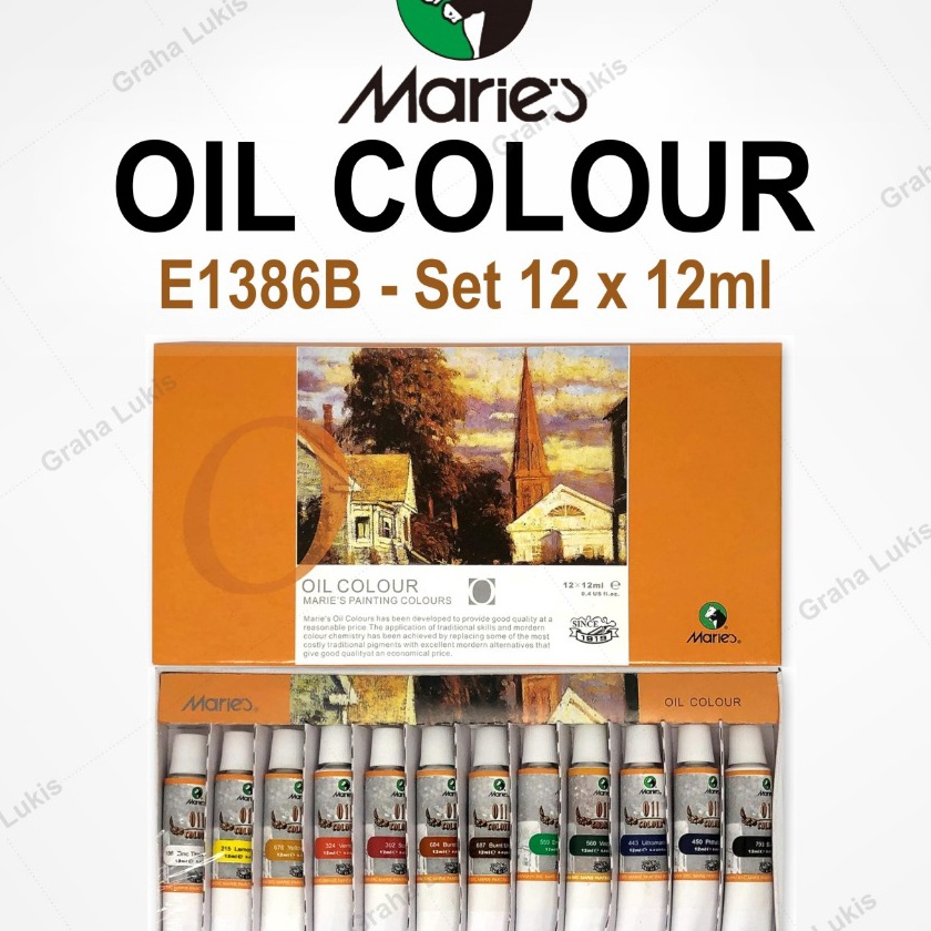 

Cepat Cat Minyak Maries Oil Color Set 12 E1386B