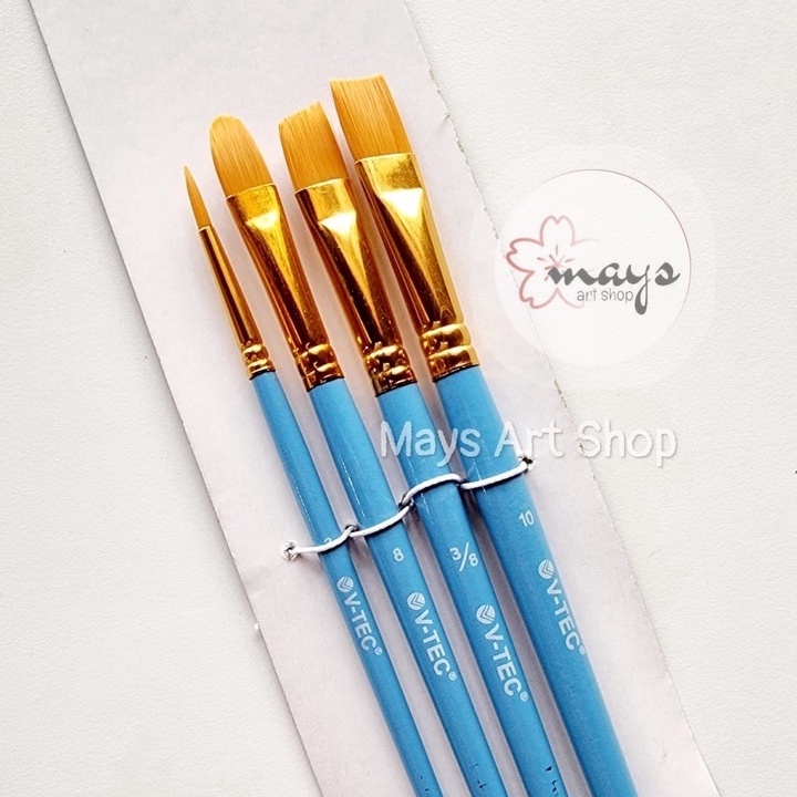 

Pilihan Kuas Lukis Set Isi 4 VTec Brush A27 Paint Vtec A274 Artist Painting Brush Cat Air Akrilik Acrylic