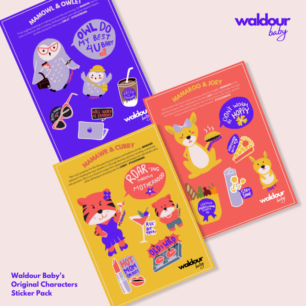 

Waldour Baby Sticker Pack Original Characters / Stiker