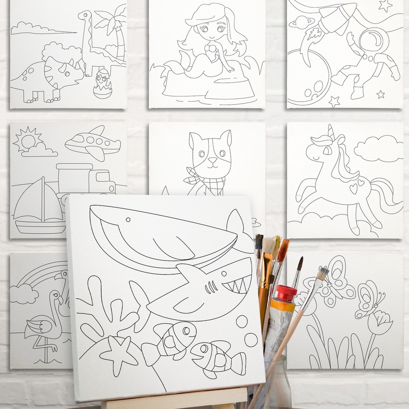 

HJ6 KANVAS LUKIS SKETSA 2X2 CM BLANK CANVAS BERGAMBAR KATOTO KANVAS SKETSA BEBAS MEWARNAI TANPA NOMOR CAT AKRILIK MINYAK