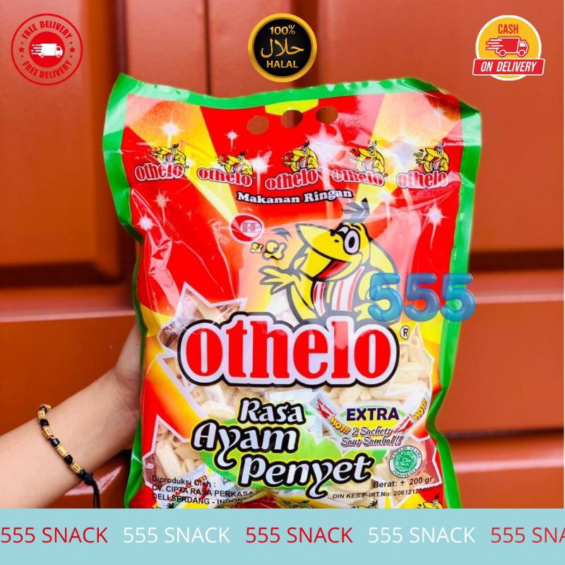 

(PACK) OTHELO RASA AYAM PENYET / KENTANG SAMBAL FRENCH FRIES 2000 / SNACK JADUL PEKANBARU / SNACK PEKANBARU ENAK / SNACK MURAH PEKANBARU / AGEN SNACK PKU / 555 SNACK / LIMA LIMA LIMA SNACK