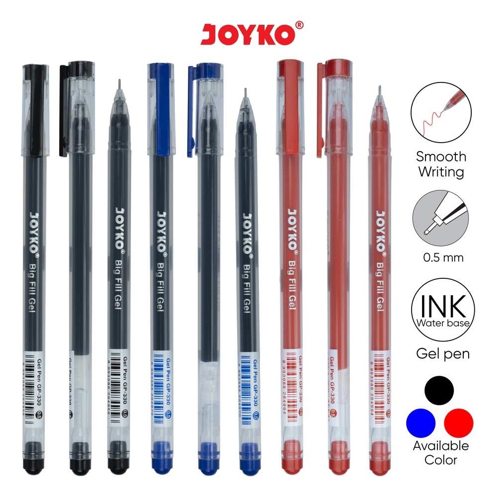 

Diskon Spesial Hari Ini Gel Pen Pulpen Pena GP33 Big Fill Gel 5 mm