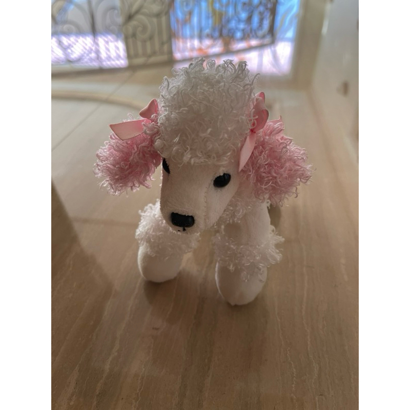 PRELOVED harrods pink white poodle doll boneka