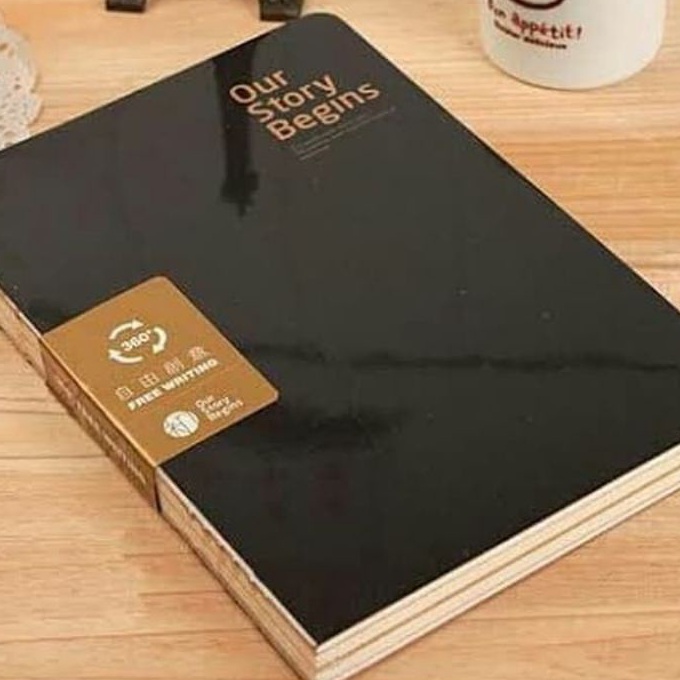 

Wah Our Story Begins Sketchbook Jilid Jahit A6 A5 White Kraft 2 Side