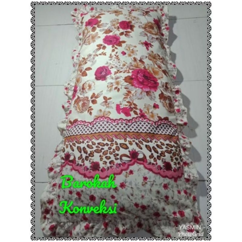 Sarung bantal cinta motif dan karakter ukuran 45cm x 90 cm