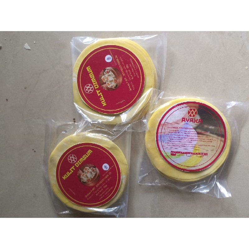 

kulit Dimsum warna kuning kemasan 1kg/10pcs