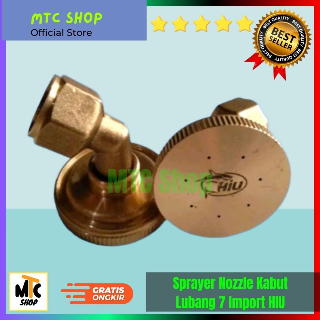Spuyer Kabut Lubang 7 HIU | Nozzle Sprayer Kuningan Hiu Lubang 7 Import |Adjustable Sprayer Elektrik