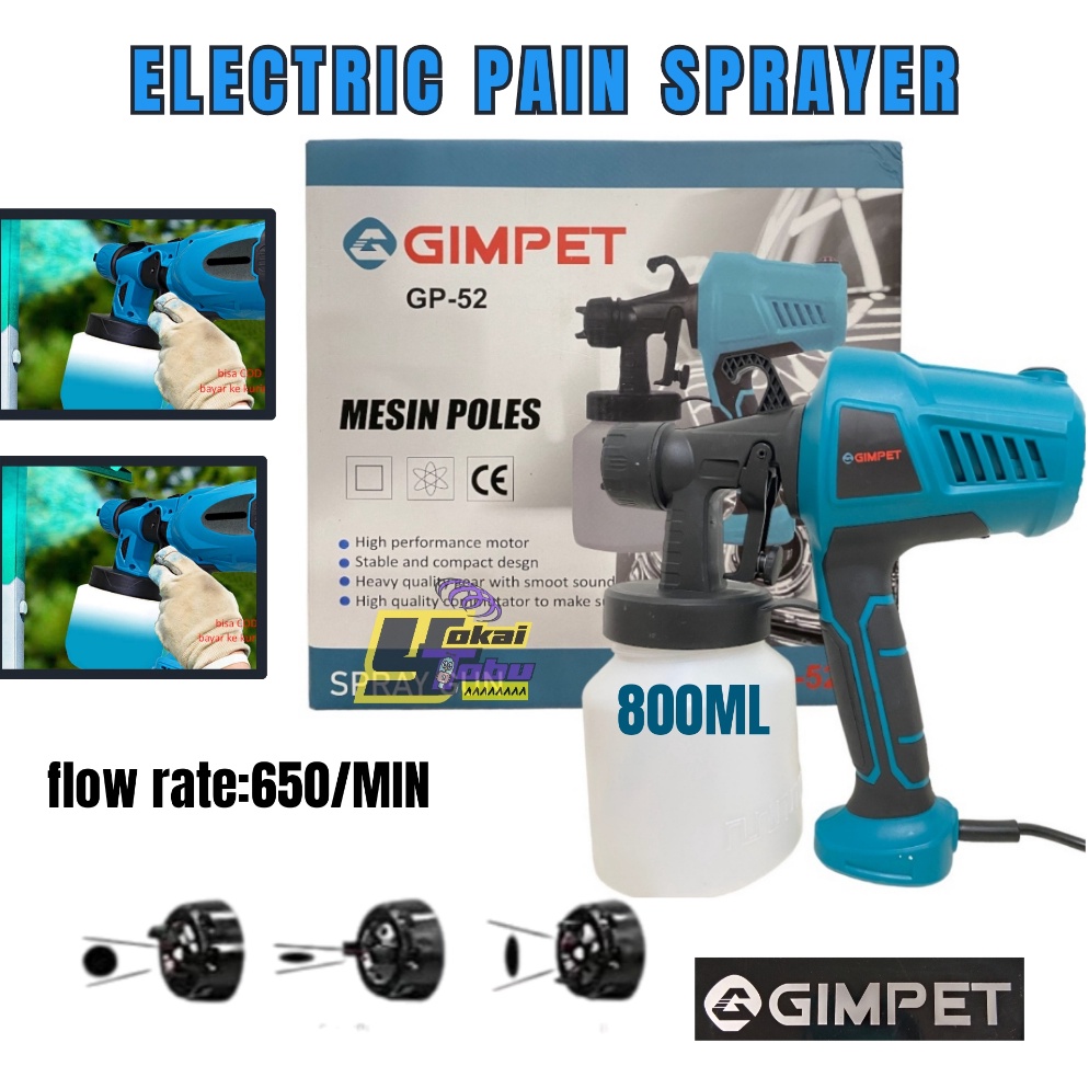Bagus Dipakai Pistol semprot listrik Electric Spray Gun ELECTRIC Spray Gun Paint semprot Cat Alat Se