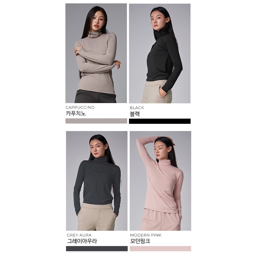 STL Korea Soft Touch Fleece Warm Turtleneck Long Sleeve